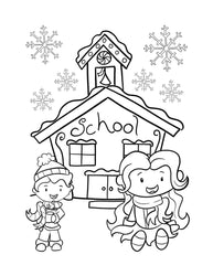 Colouring Book [ Activity and colouring ] Christmas Book - Wee Little Books
