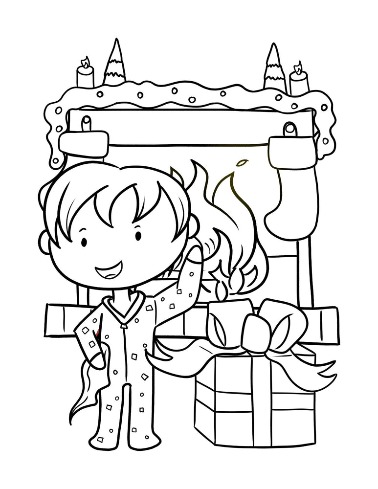 Colouring Book [ Activity and colouring ] Christmas Book - Wee Little Books