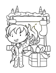 Colouring Book [ Activity and colouring ] Christmas Book - Wee Little Books