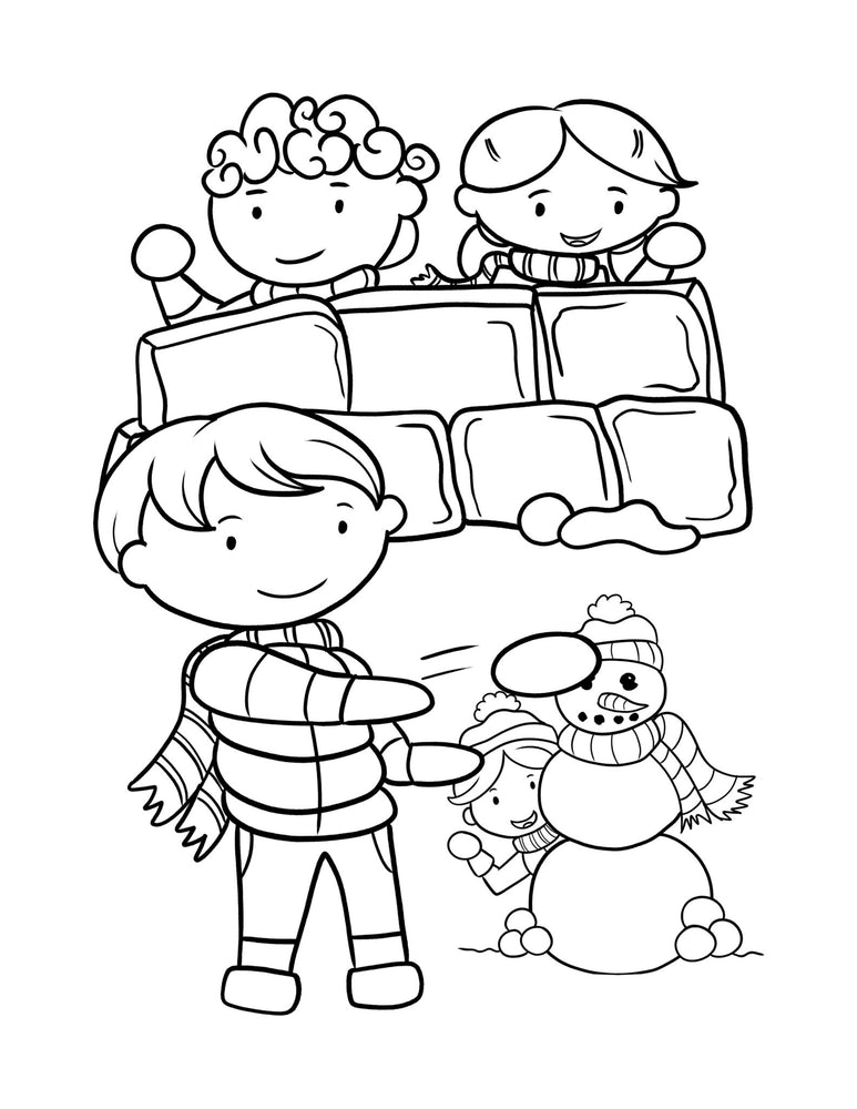 Colouring Book [ Activity and colouring ] Christmas Book Vol.3 - Wee Little Books