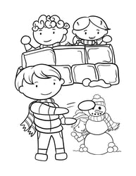 Colouring Book [ Activity and colouring ] Christmas Book Vol.3 - Wee Little Books