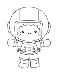 Colouring Book [ Activity and colouring ] Explore Space - Wee Little Books