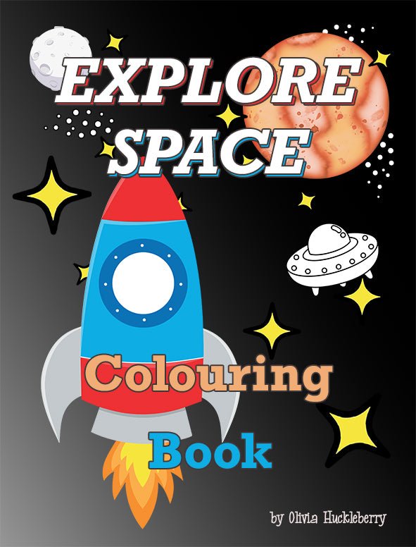 Colouring Book [ Activity and colouring ] Explore Space - Wee Little Books