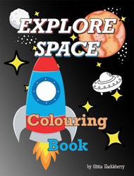Colouring Book [ Activity and colouring ] Explore Space - Wee Little Books
