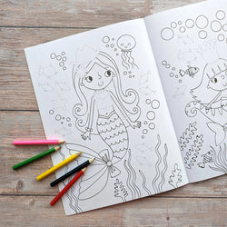Dress me up [ Colouring and Activity ] Mermaids - Wee Little Books