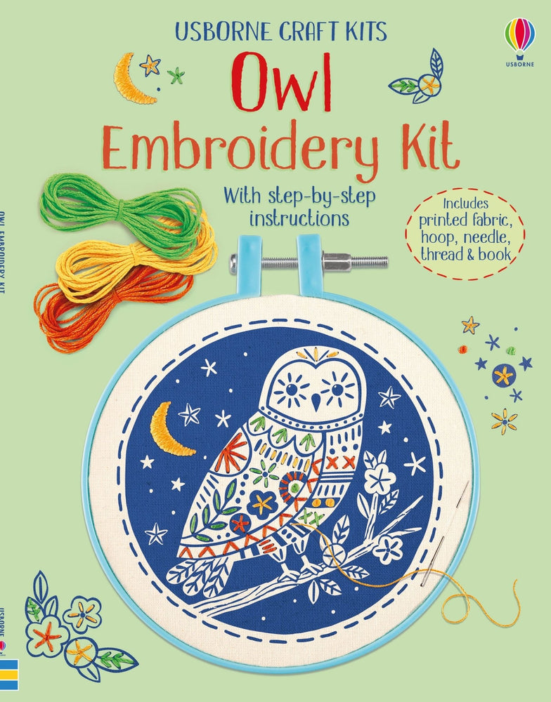 Embroidery [ Kit with Instructions ] Owl - Wee Little Books