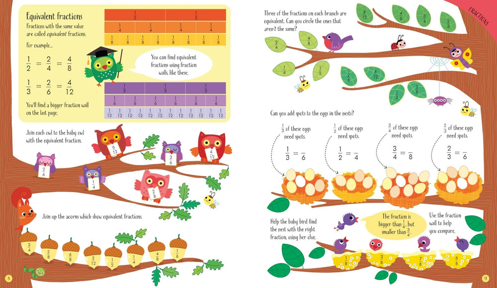 Fractions and Decimals - Activity Book - Wee Little Books