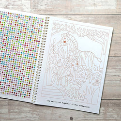 Gem Art [ Activity and Sticker Book ] Jungle Animals - Wee Little Books