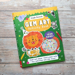 Gem Art [ Activity and Sticker Book ] Jungle Animals - Wee Little Books