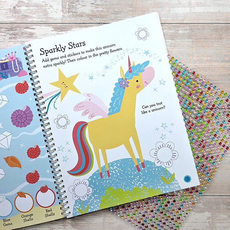 Gem Art [ Activity and Sticker Book ] Magical Friends - Wee Little Books