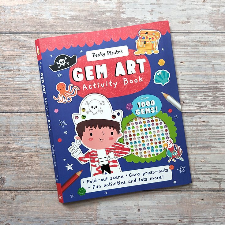 Gem Art [ Activity and Sticker Book ] Pesky Pirates - Wee Little Books