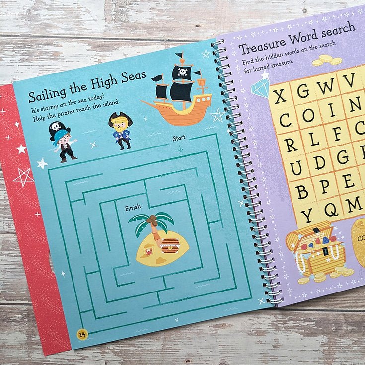 Gem Art [ Activity and Sticker Book ] Pesky Pirates - Wee Little Books