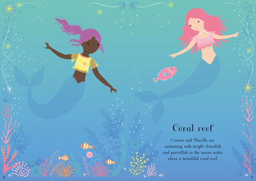 Little Sticker Dolly Dressing [ Sticker Story Book ] Mermaids - Wee Little Books