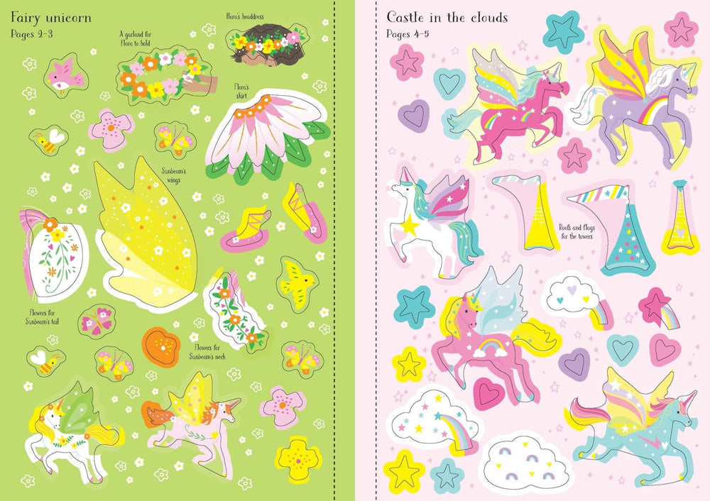 Little Sticker Dolly Dressing [ Sticker Story Book ] Unicorns - Wee Little Books