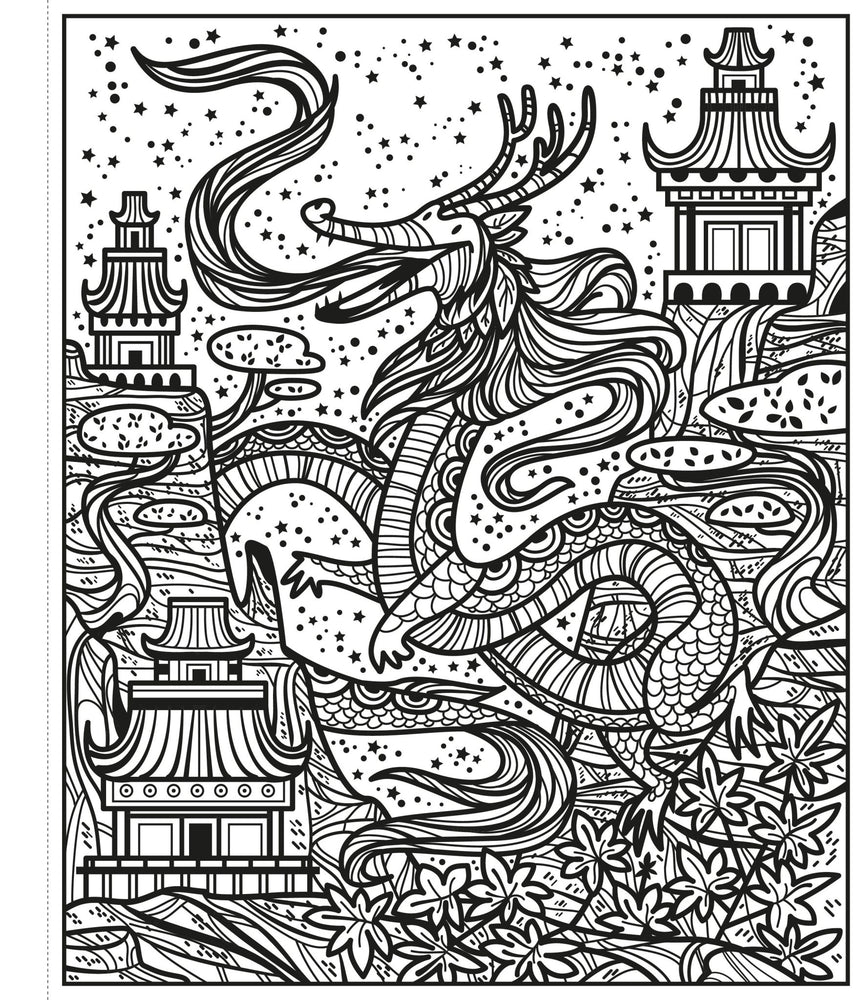 Magic Painting [ Activity Book ] Dragons - Wee Little Books