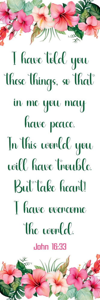 One Sided [ Laminated Card Stock ] Bible Verse - Wee Little Books