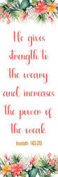 One Sided [ Laminated Card Stock ] Bible Verse - Wee Little Books