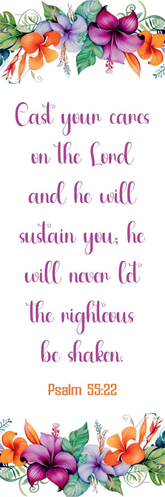 One Sided [ Laminated Card Stock ] Bible Verse - Wee Little Books