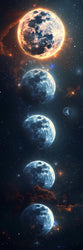 One Sided [ Laminated Card Stock ] Moon Phases - Wee Little Books