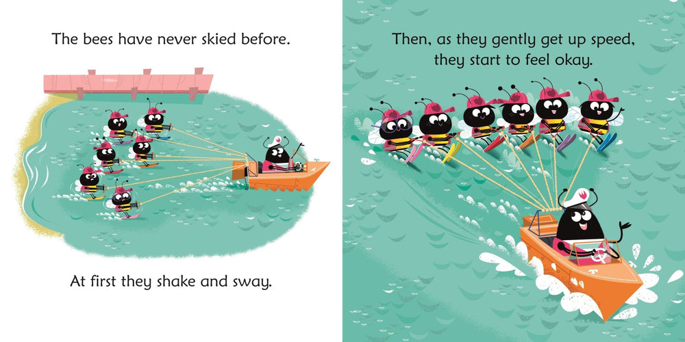 Phonics [ Phonics Stories ] Bumble Bees on Water Skis - Wee Little Books