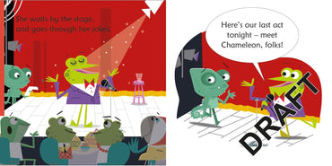 Phonics [ Phonics Stories ] Chameleon comedian - Wee Little Books