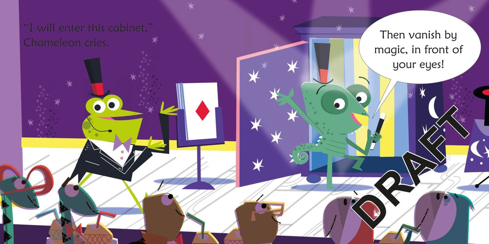 Phonics [ Phonics Stories ] Chameleon comedian - Wee Little Books
