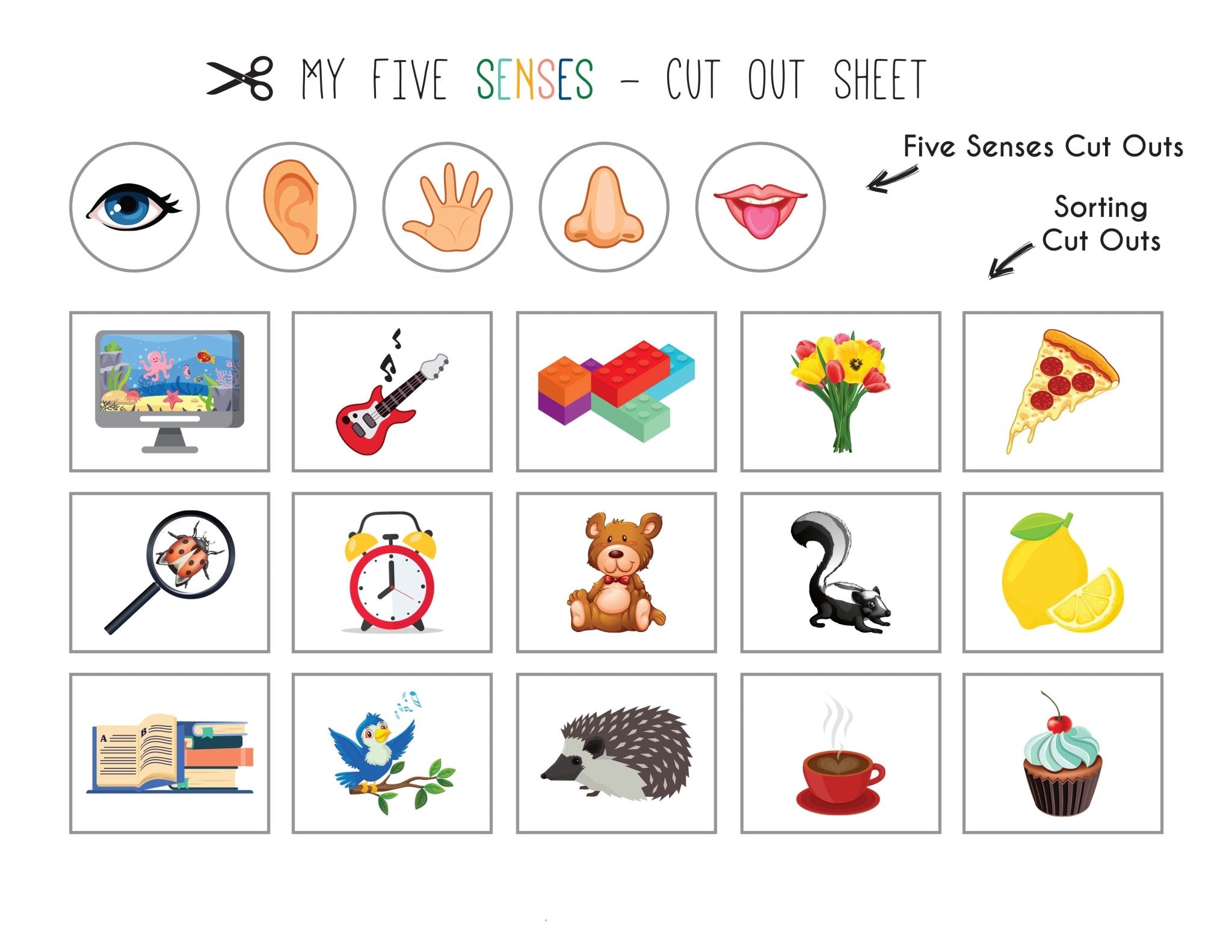 PRINTABLE 17 Page [Activity Books] My Body Busy Book - Wee Little Books
