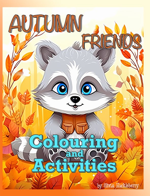 PRINTABLE - 30 Page Colouring Book [ Activity and colouring ] Autumn Friends - Wee Little Books