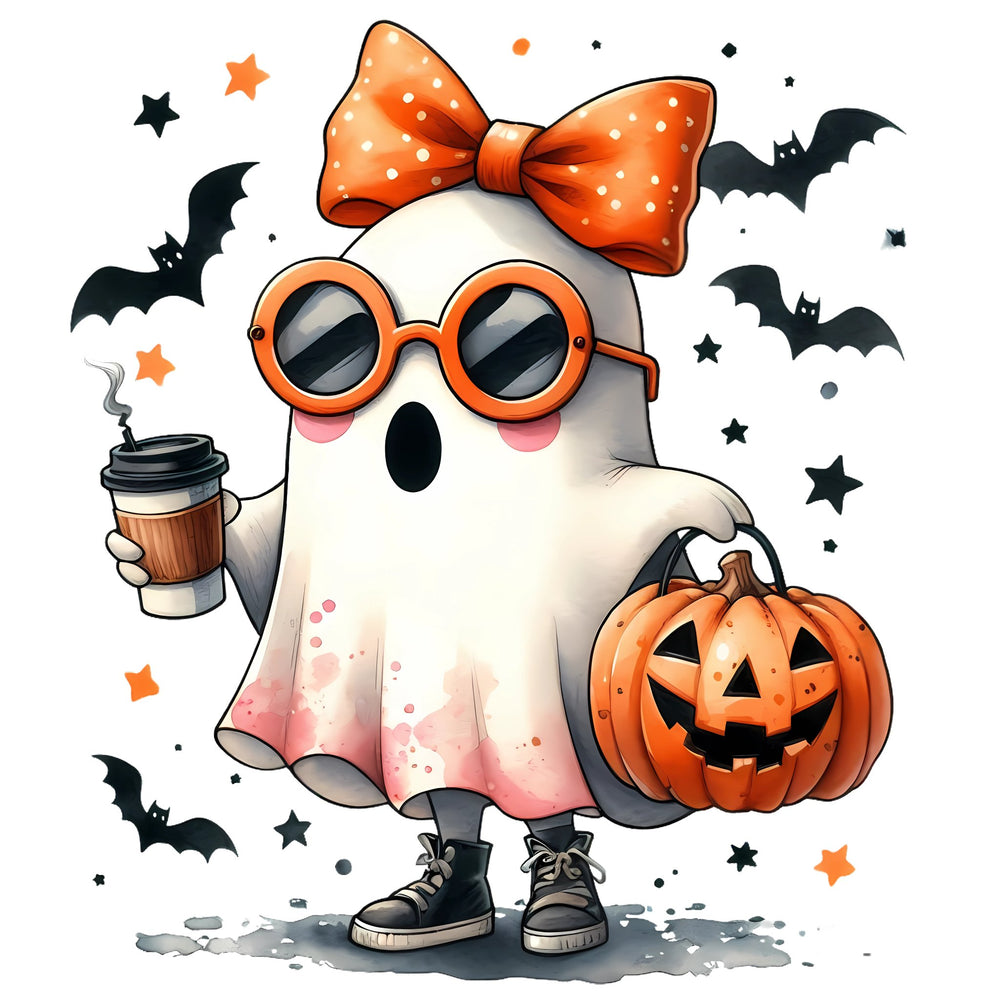 Sticker A5 Sheet [ High quality 6 or 9pcs ] Boo - tifully Cute Ghost Stickers - Wee Little Books