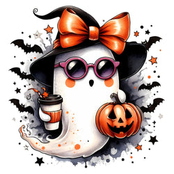 Sticker A5 Sheet [ High quality 6 or 9pcs ] Boo - tifully Cute Ghost Stickers - Wee Little Books