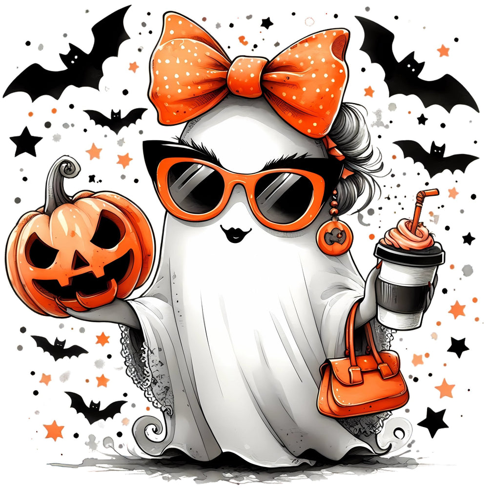 Sticker A5 Sheet [ High quality 6 or 9pcs ] Boo - tifully Cute Ghost Stickers - Wee Little Books