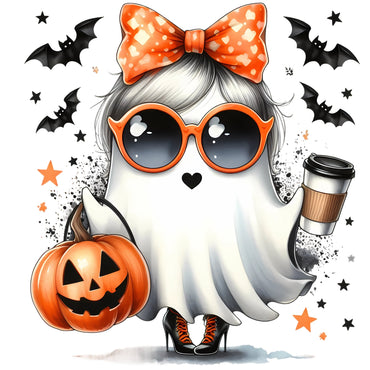 Sticker A5 Sheet [ High quality 6 or 9pcs ] Boo - tifully Cute Ghost Stickers - Wee Little Books