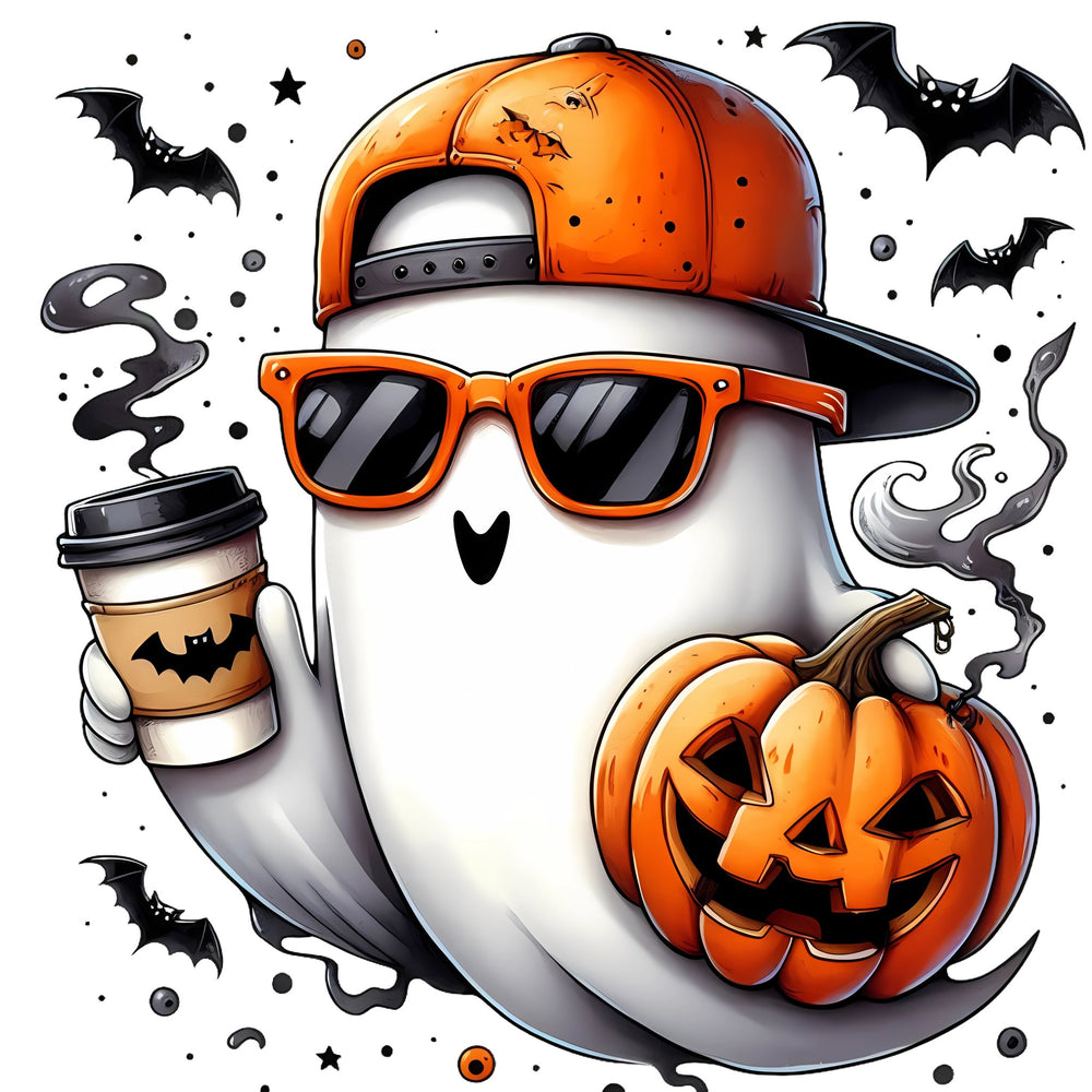Sticker A5 Sheet [ High quality 6 or 9pcs ] Boo - tifully Cute Ghost Stickers - Wee Little Books