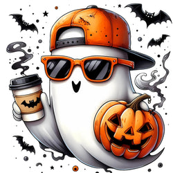 Sticker A5 Sheet [ High quality 6 or 9pcs ] Boo - tifully Cute Ghost Stickers - Wee Little Books