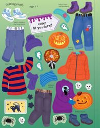 Sticker Dolly Dressing [ Sticker Story Book ] Halloween Party - Wee Little Books