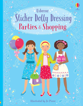 Sticker Dolly Dressing [ Sticker Story Book ] Parties and Shopping - Wee Little Books